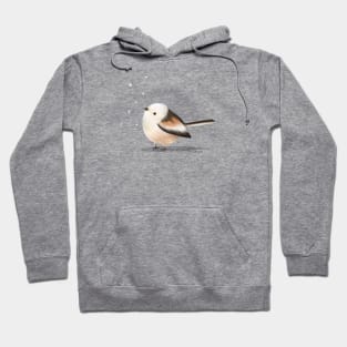 Shima Enaga Bird and snow Hoodie